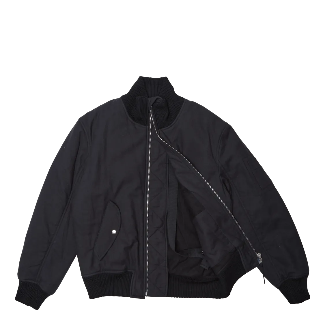 Strapped Bomber.vint Basalt Black