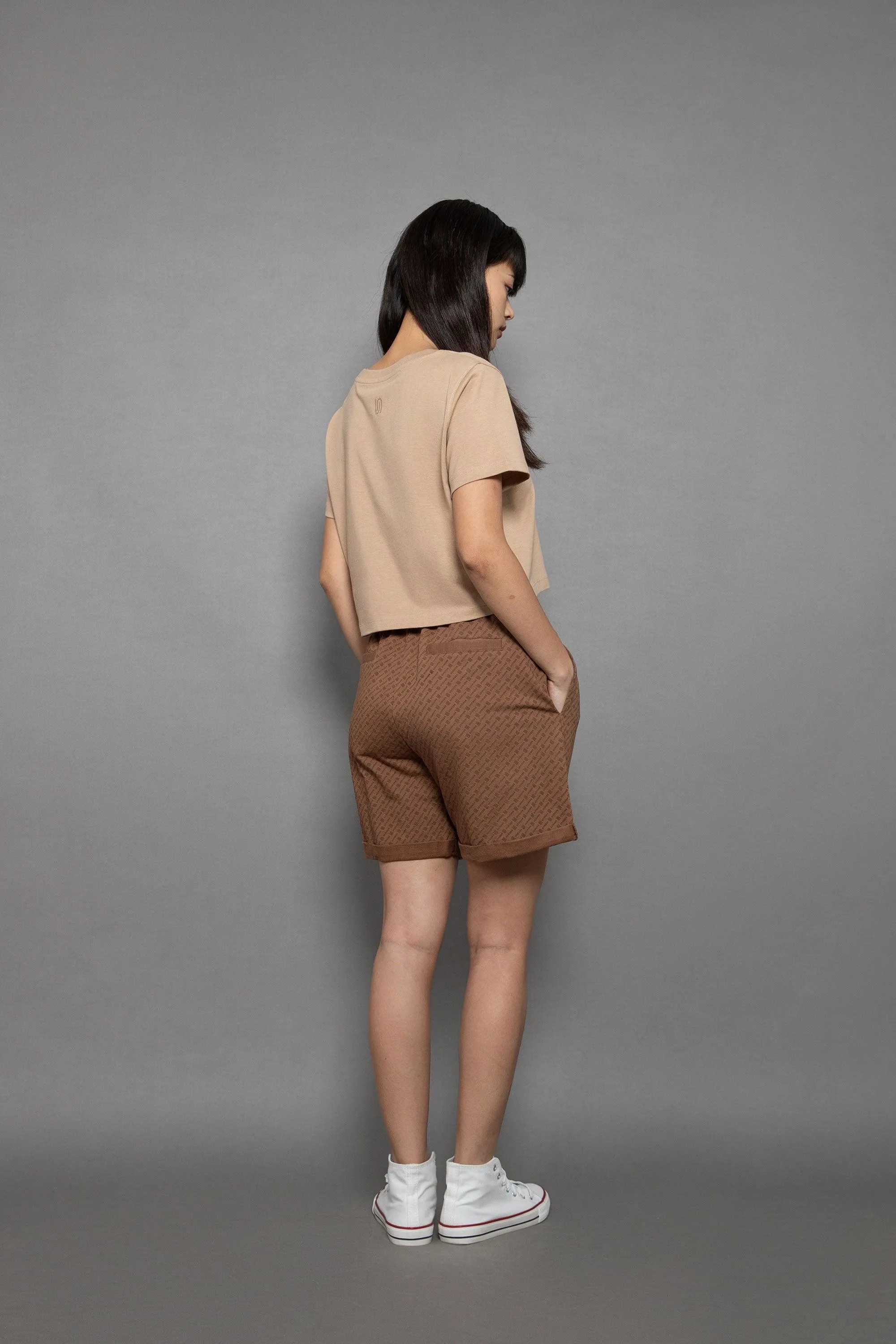 Supima Cotton Short Sleeve Cropped Tee