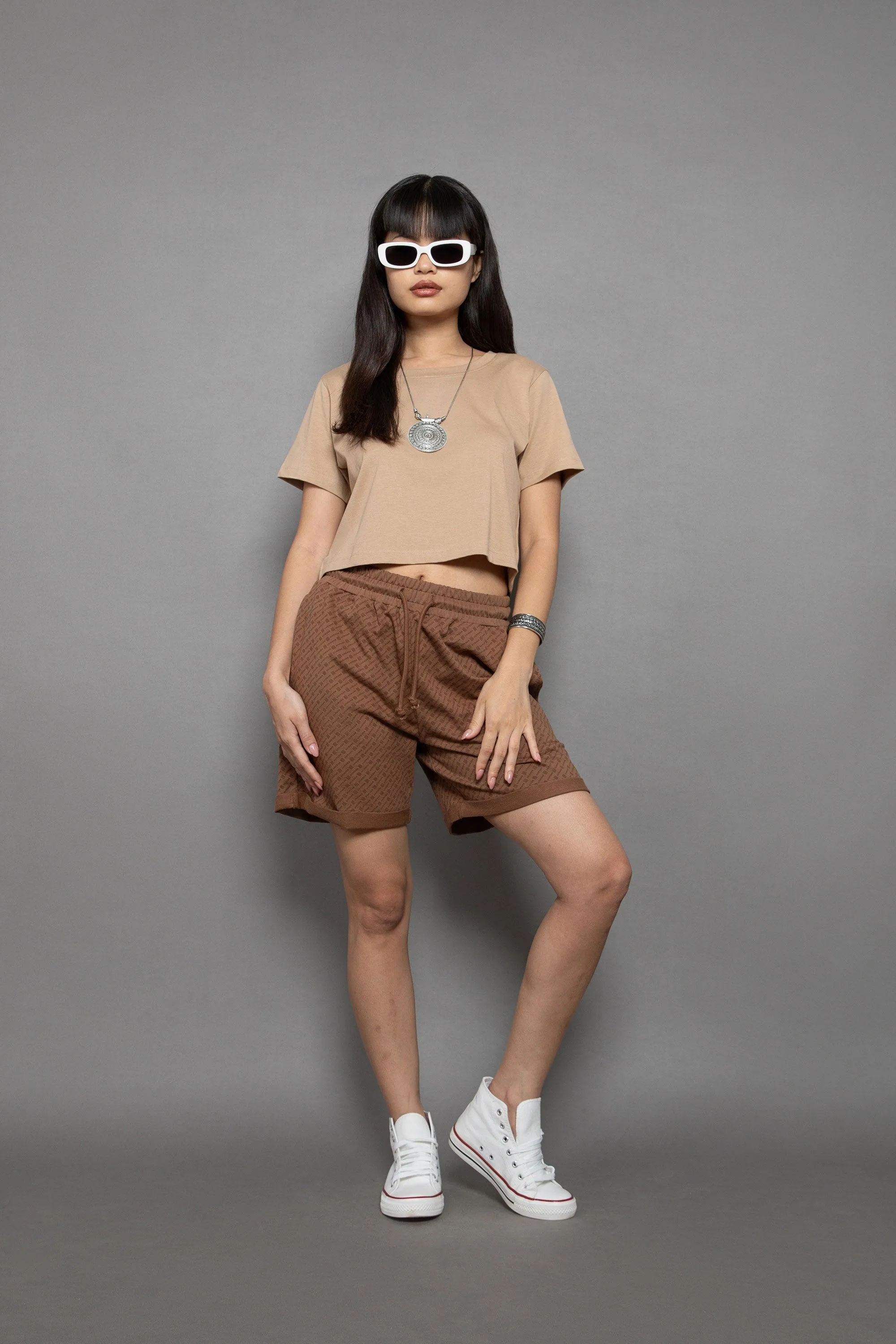Supima Cotton Short Sleeve Cropped Tee