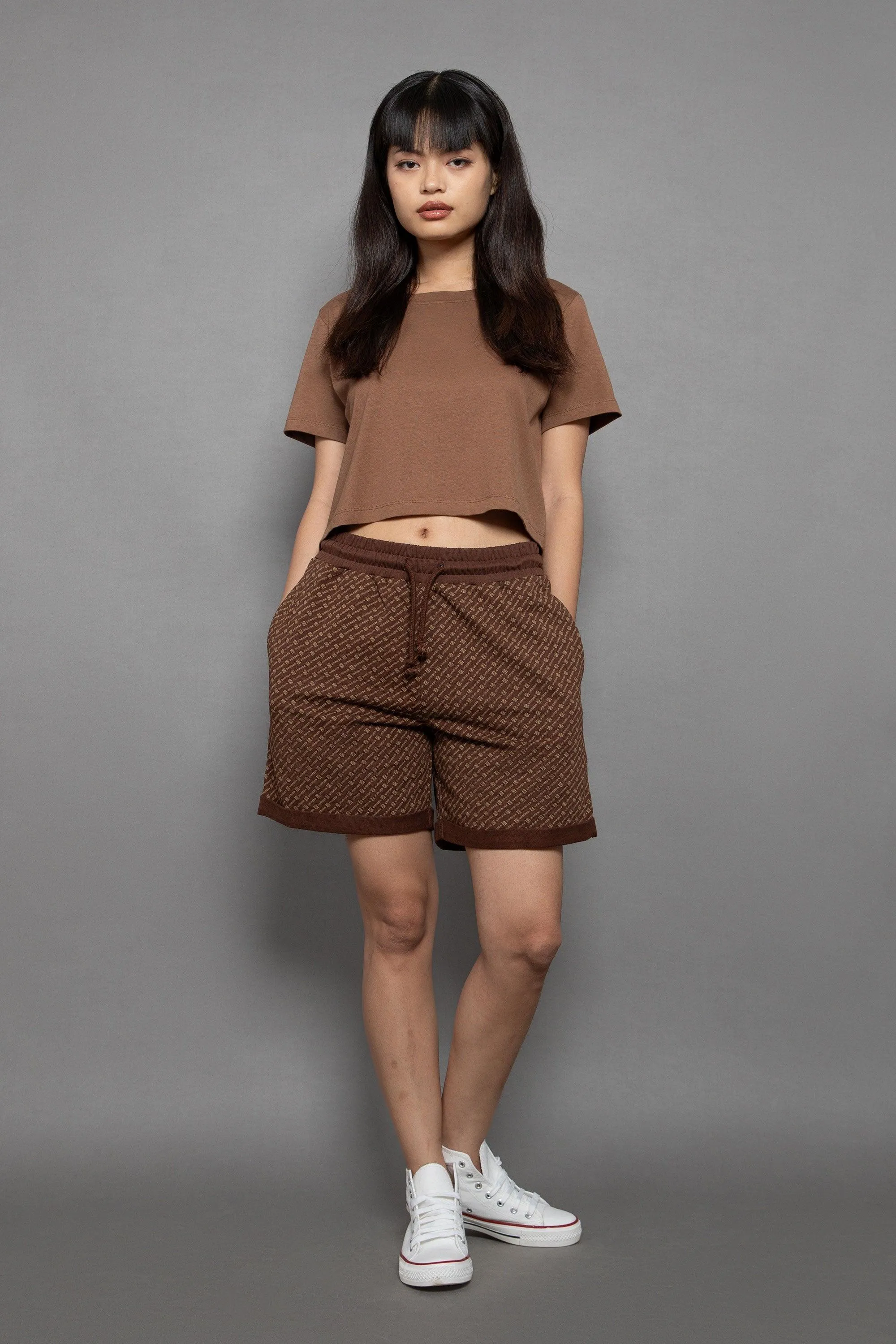 Supima Cotton Short Sleeve Cropped Tee