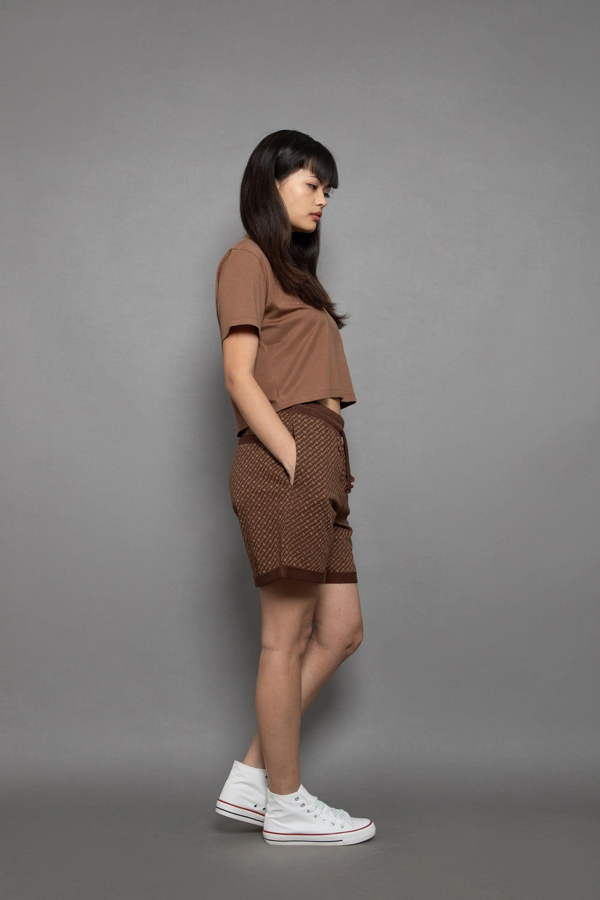 Supima Cotton Short Sleeve Cropped Tee