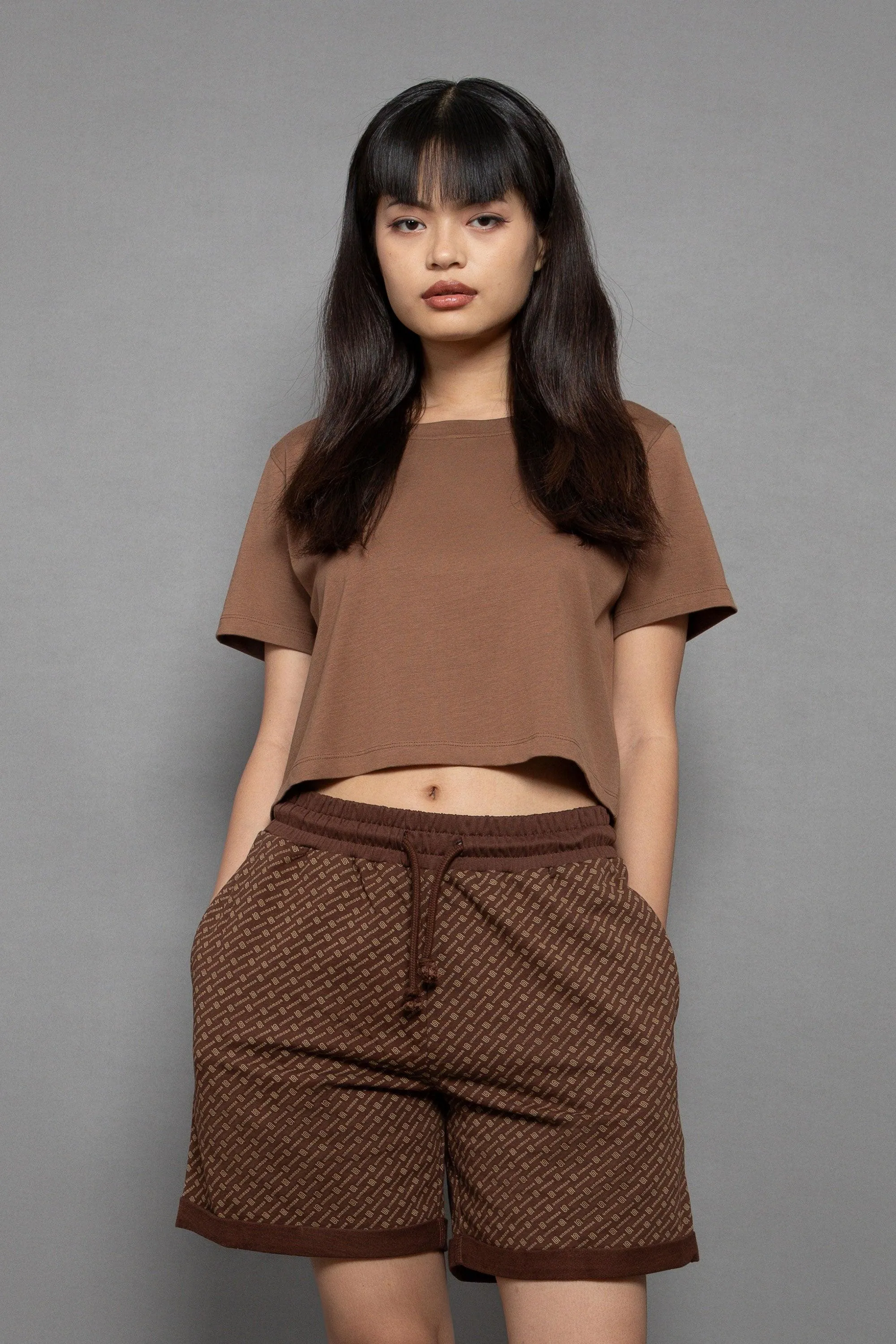 Supima Cotton Short Sleeve Cropped Tee