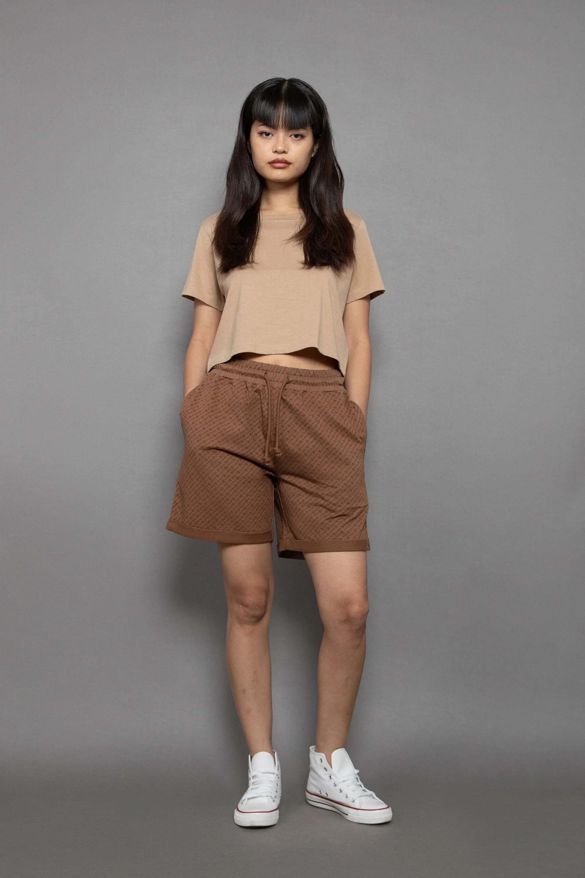 Supima Cotton Short Sleeve Cropped Tee