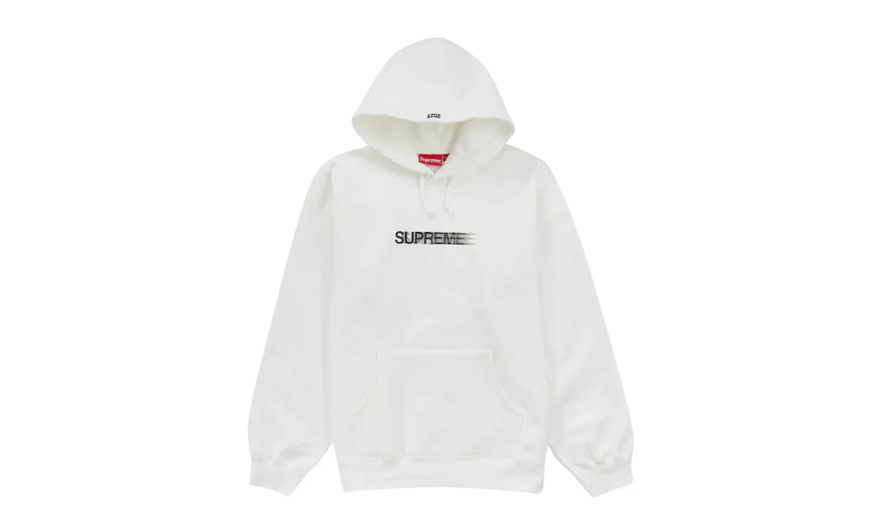 Supreme Motion Logo Hooded Sweatshirt White