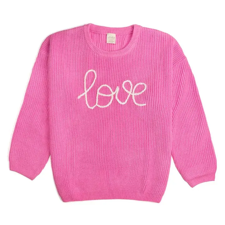 SWE Love Valentines Yarn Sweater ADULT