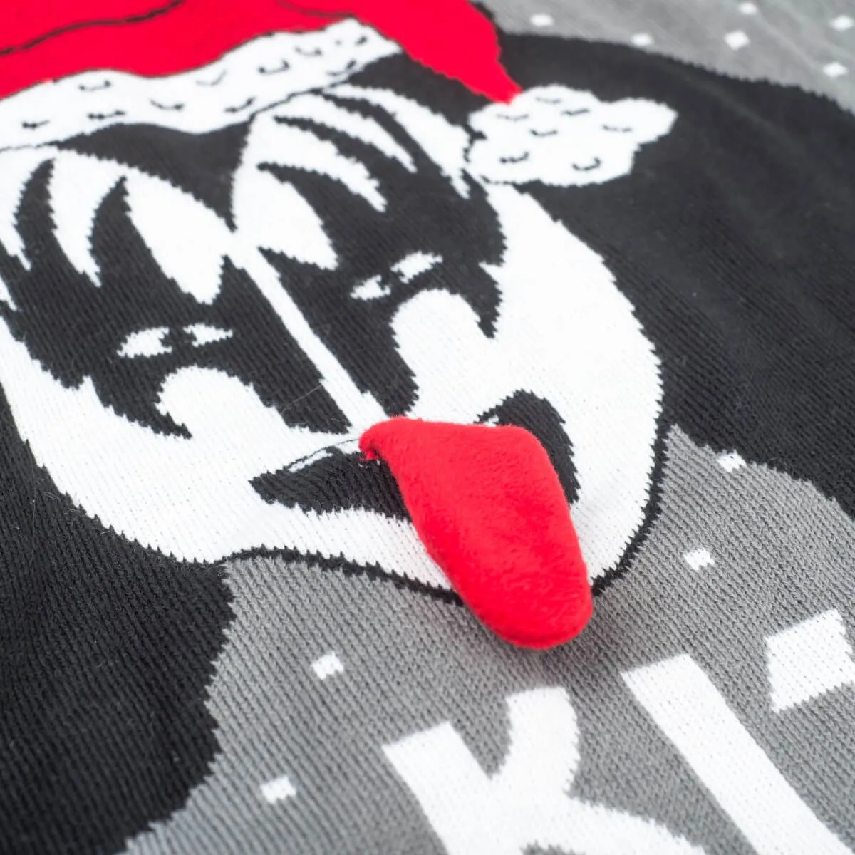 Ugly Christmas Sweater JulesRoche 3D Funny Kiss Design Adult
