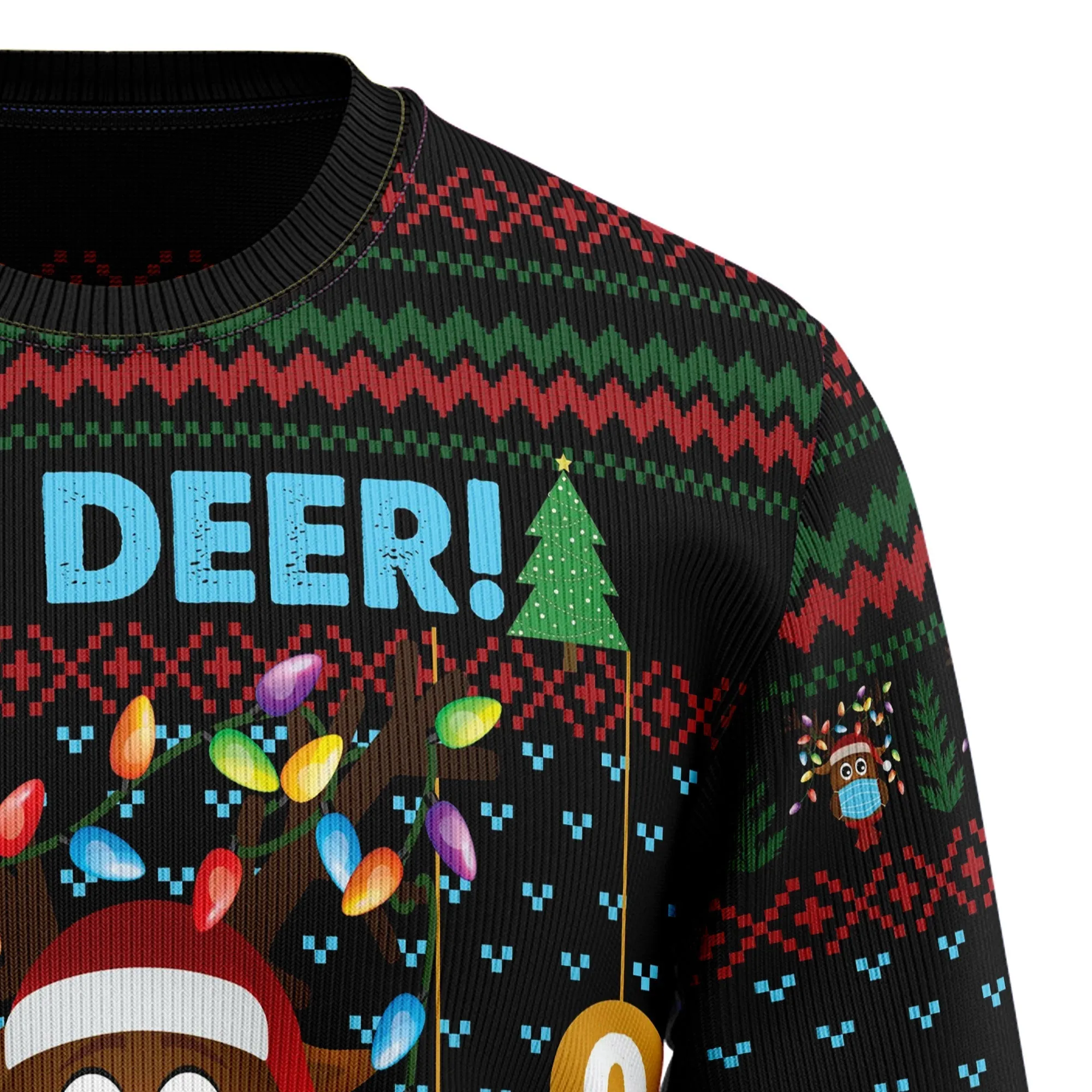 Ugly Christmas Sweater JulesRoche All-Over Print Warm Holiday