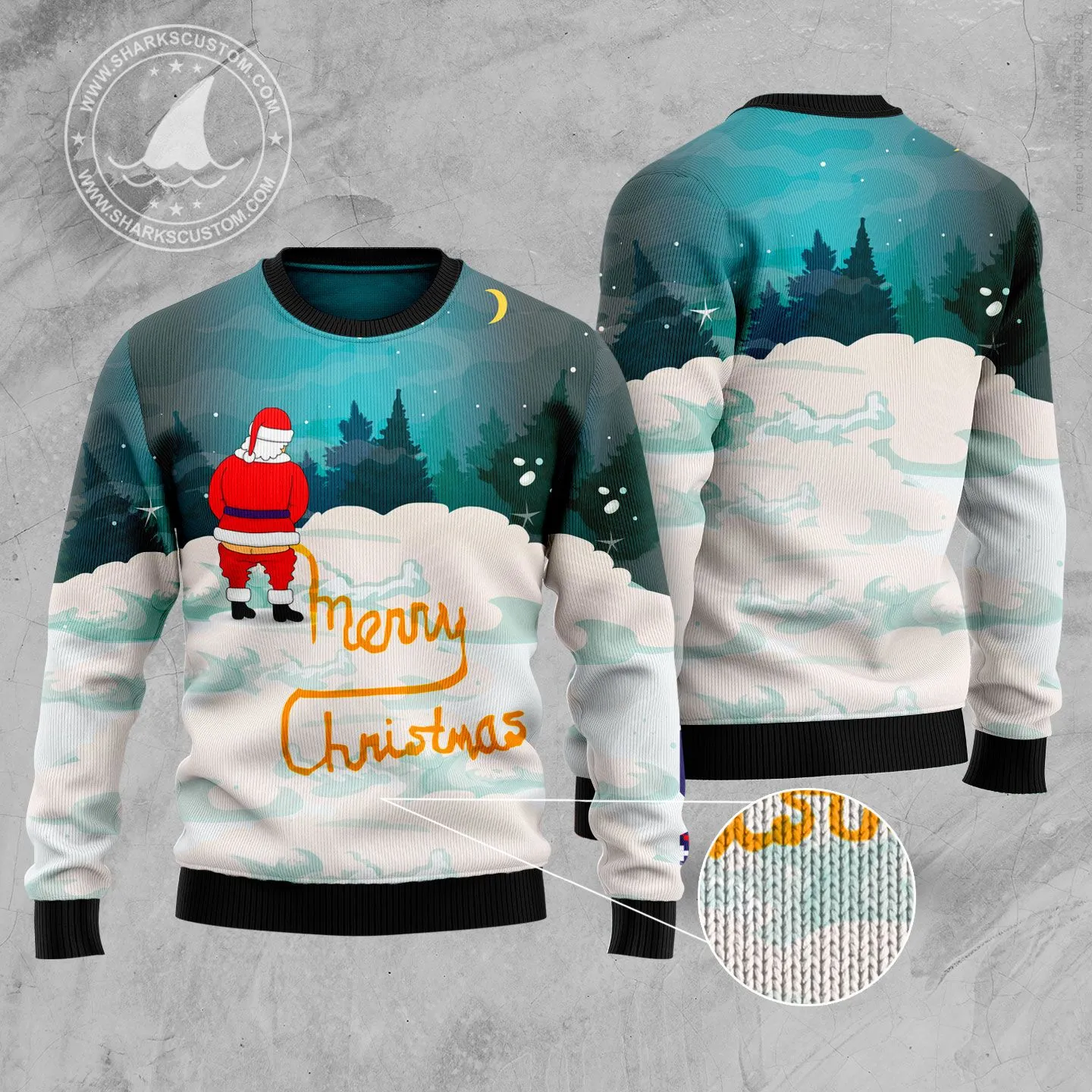 Ugly Christmas Sweater JulesRoche All-Over Print Winter Warmth
