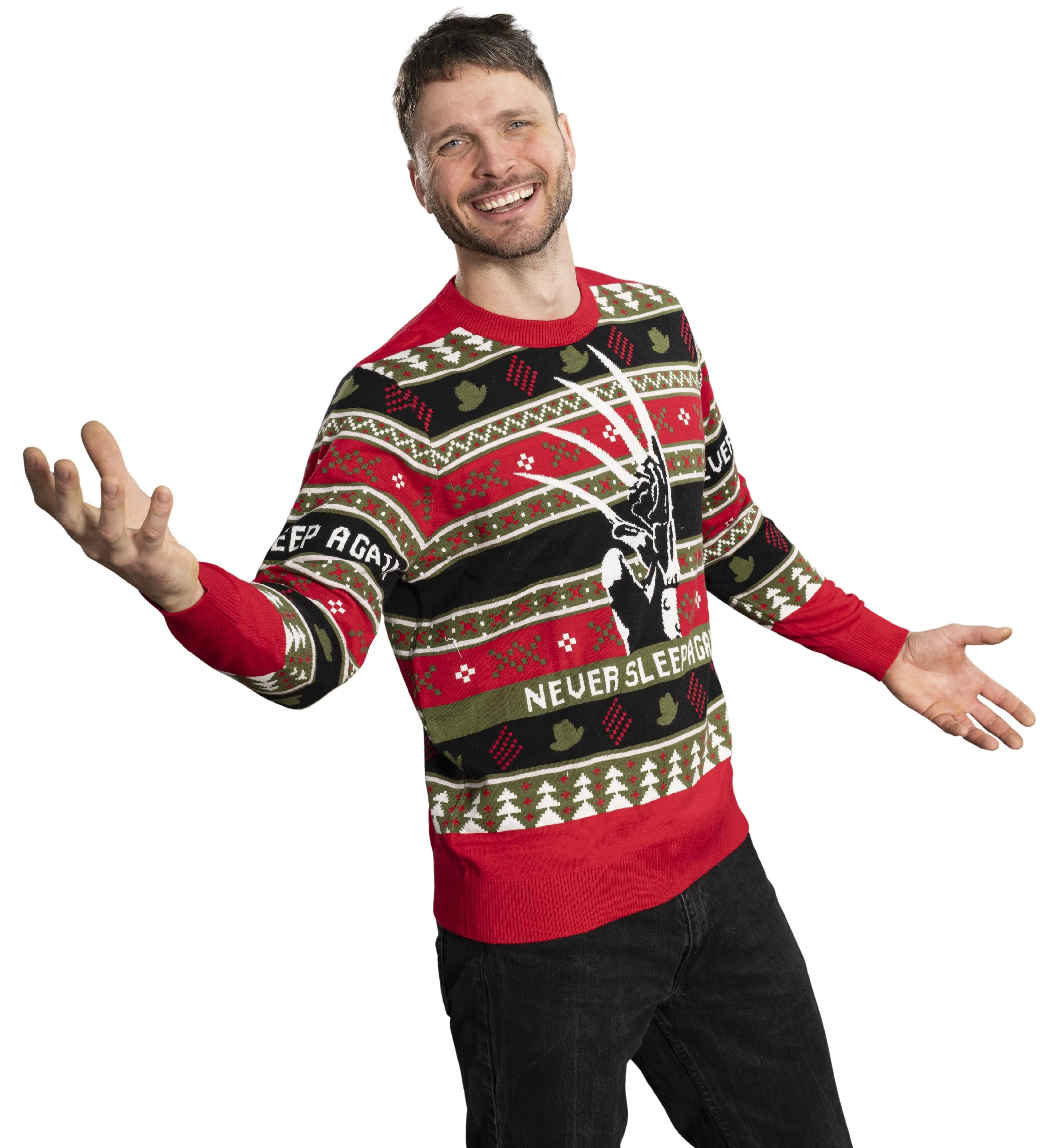 Ugly Christmas Sweater JulesRoche Horror Freddy Krueger