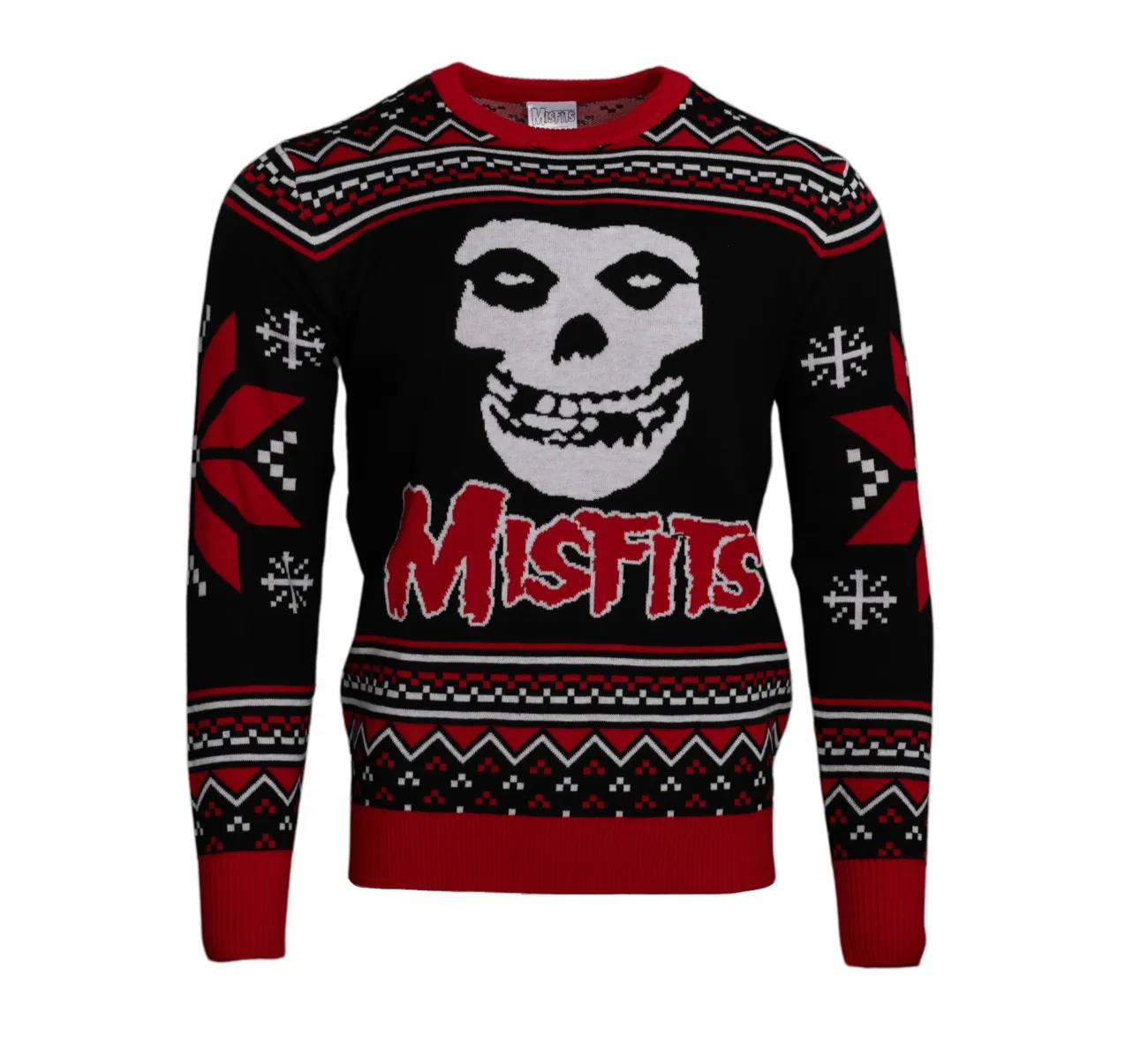 Ugly Christmas Sweater JulesRoche Punk Rock Style Crimson Ghost