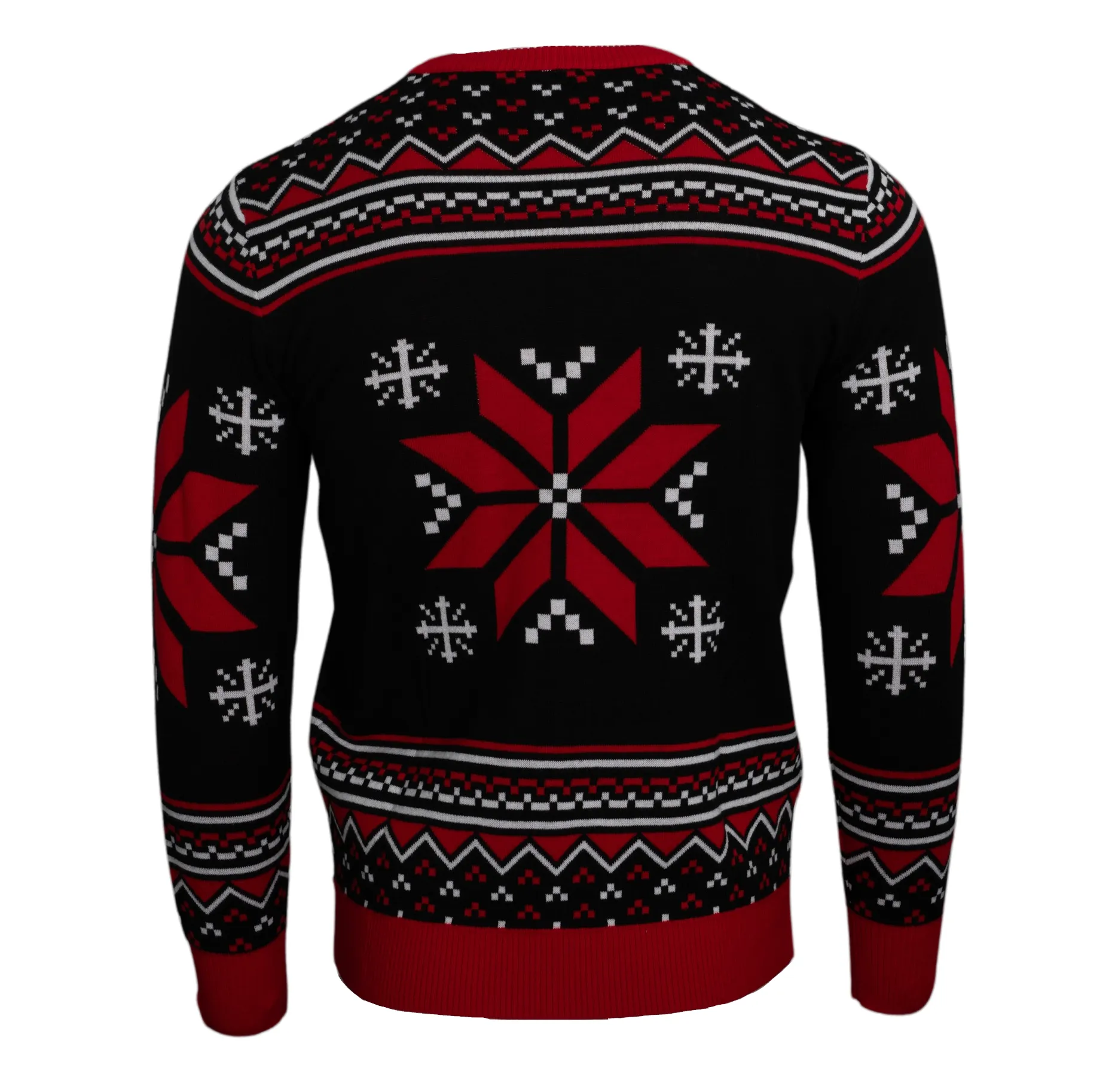 Ugly Christmas Sweater JulesRoche Punk Rock Style Crimson Ghost
