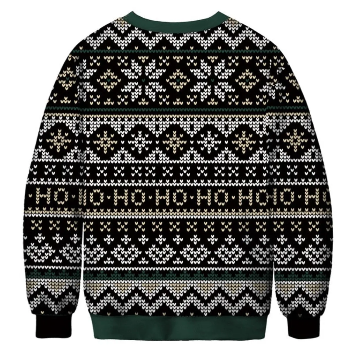 White Cat Head Ugly Christmas Sweater