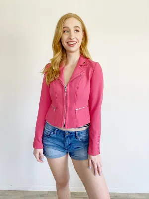 White House Black Market Pink Blazer Jacket size 4