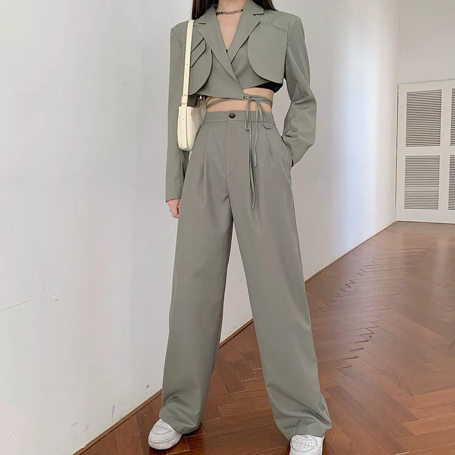 Women Sexy New Chic Crop Blazer