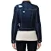 Women's Cropped Fit Distressed Stretch Denim Jacket with Button Front