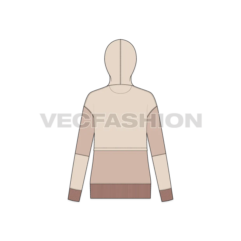 Women's Jumper with Oversized Hoodie
